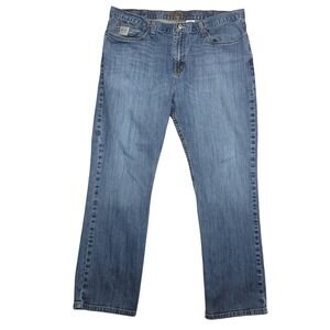 CINCH Mens Jeans 40x32 Blue Denim‎ Straight Leg Style MB96034006 Western